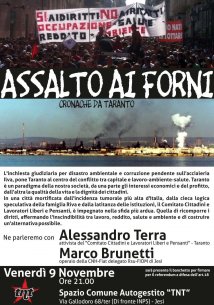Jesi (An) - 'Assalto ai forni' Cronache da Taranto verso il 14N